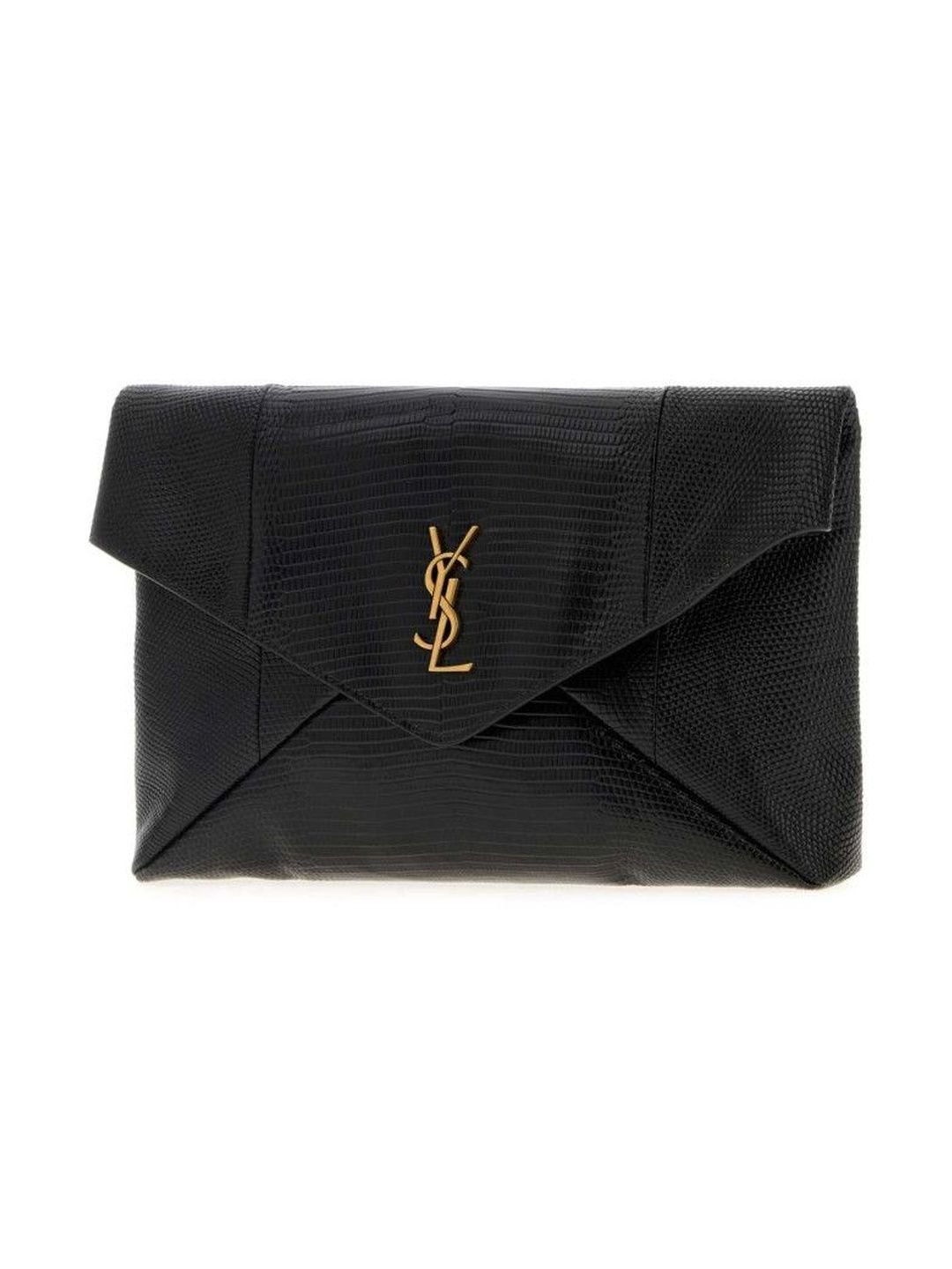 Saint Laurent Black Logo Clutch - Image 2