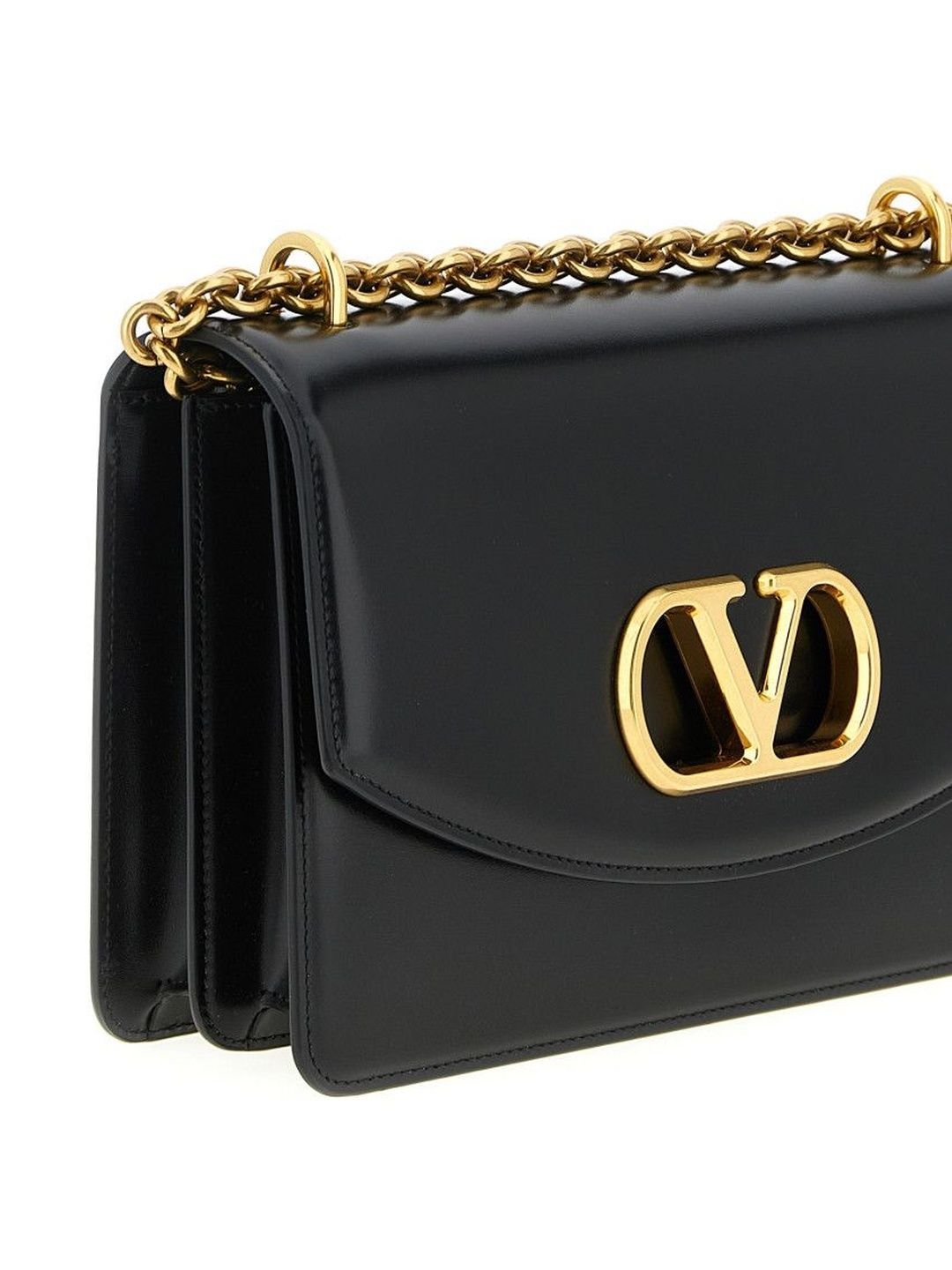 Valentino Garavani Black 'Vain' Shoulder Bag - Image 3
