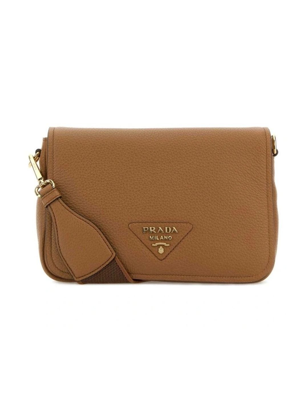 Textured Leather Sling Bag