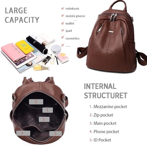 Casual Backpack for Women Travel Bags Stylish Medium Lightweight Backpack for Girls Fashion Multipurpose Shoulder Backpack - Image 2