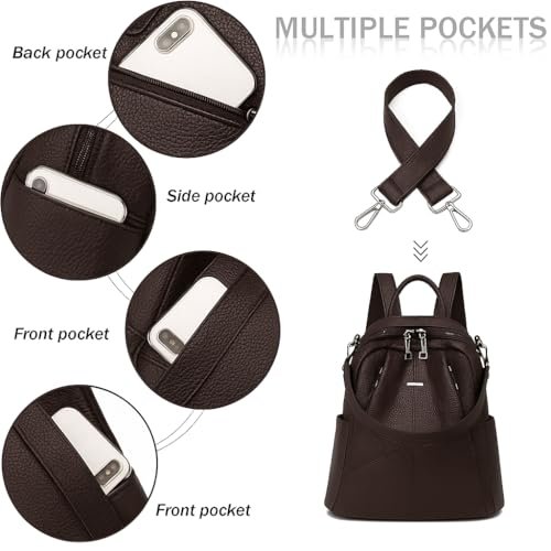 Casual Backpack for Women Travel Bags Stylish Medium Lightweight Backpack for Girls Fashion Multipurpose Shoulder Backpack - Image 4