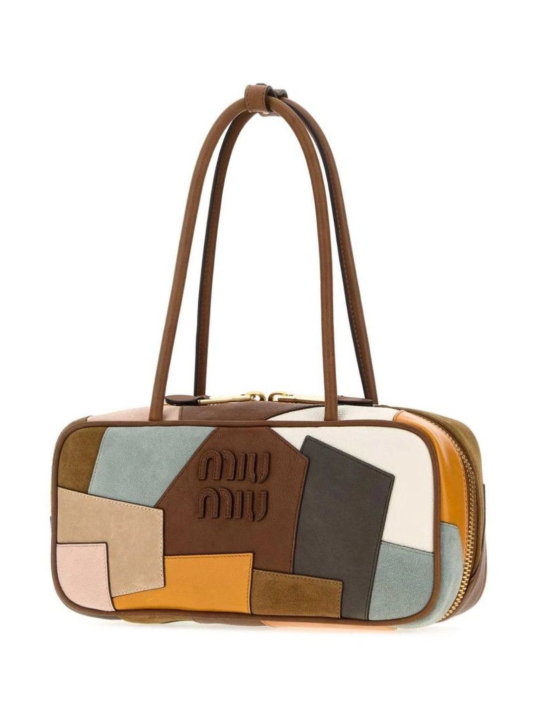 Miu Miu Colourblocked Leather Handheld Bag - Image 2