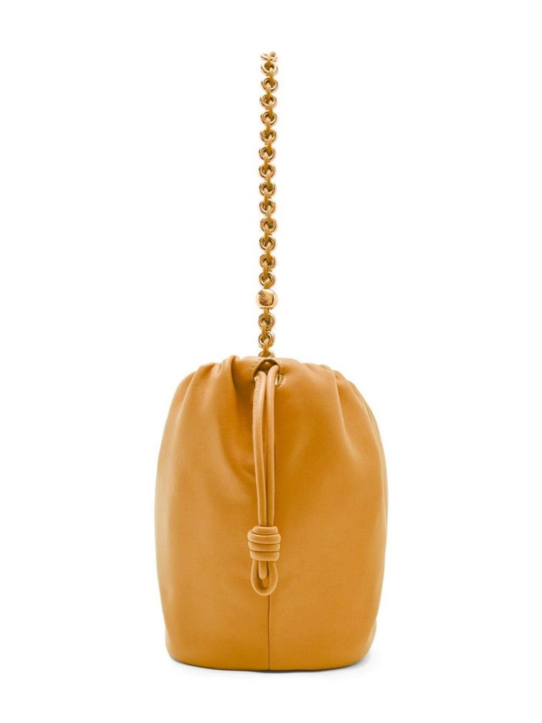 LOEWE Mustard Flamenco Bucket Bag - Image 2