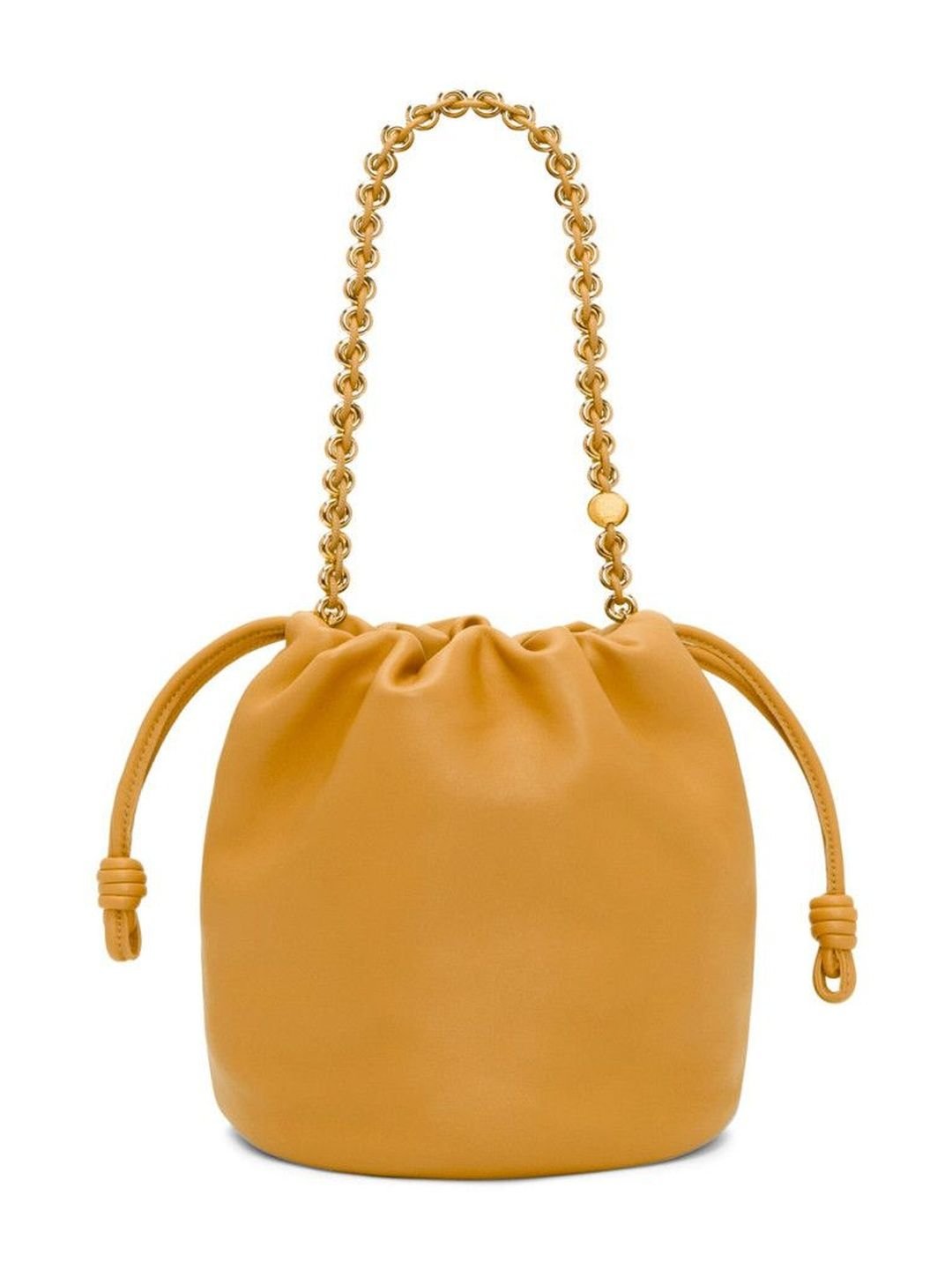 LOEWE Mustard Flamenco Bucket Bag - Image 3