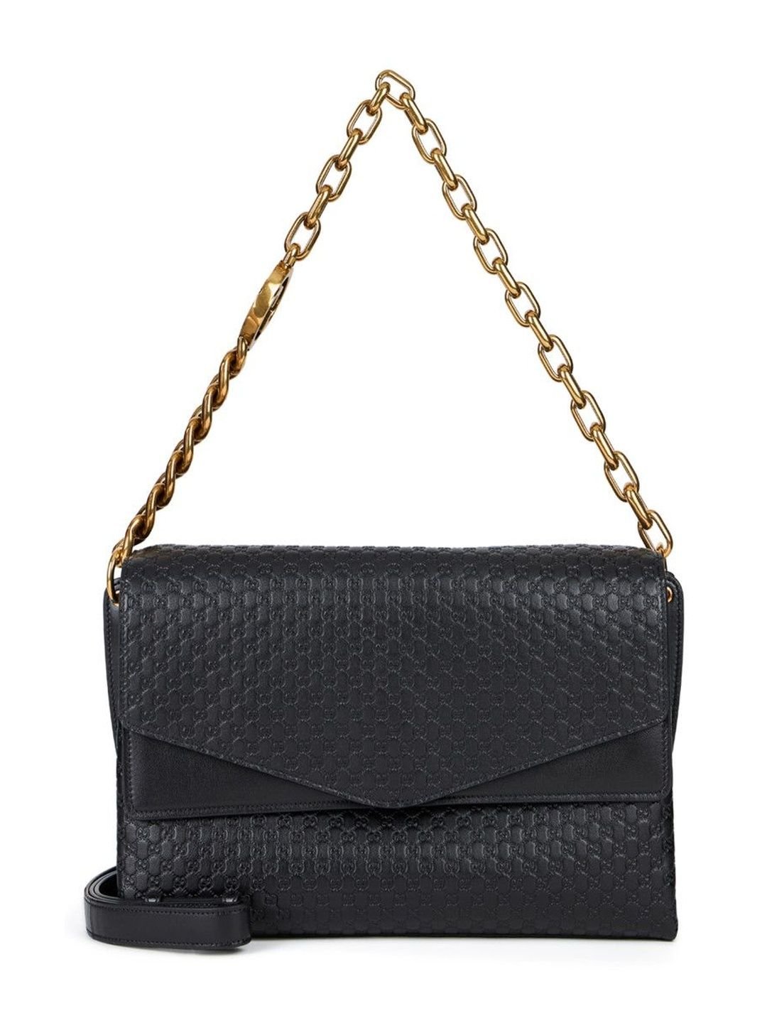 Gucci Black Logo Large Shoulder Bag