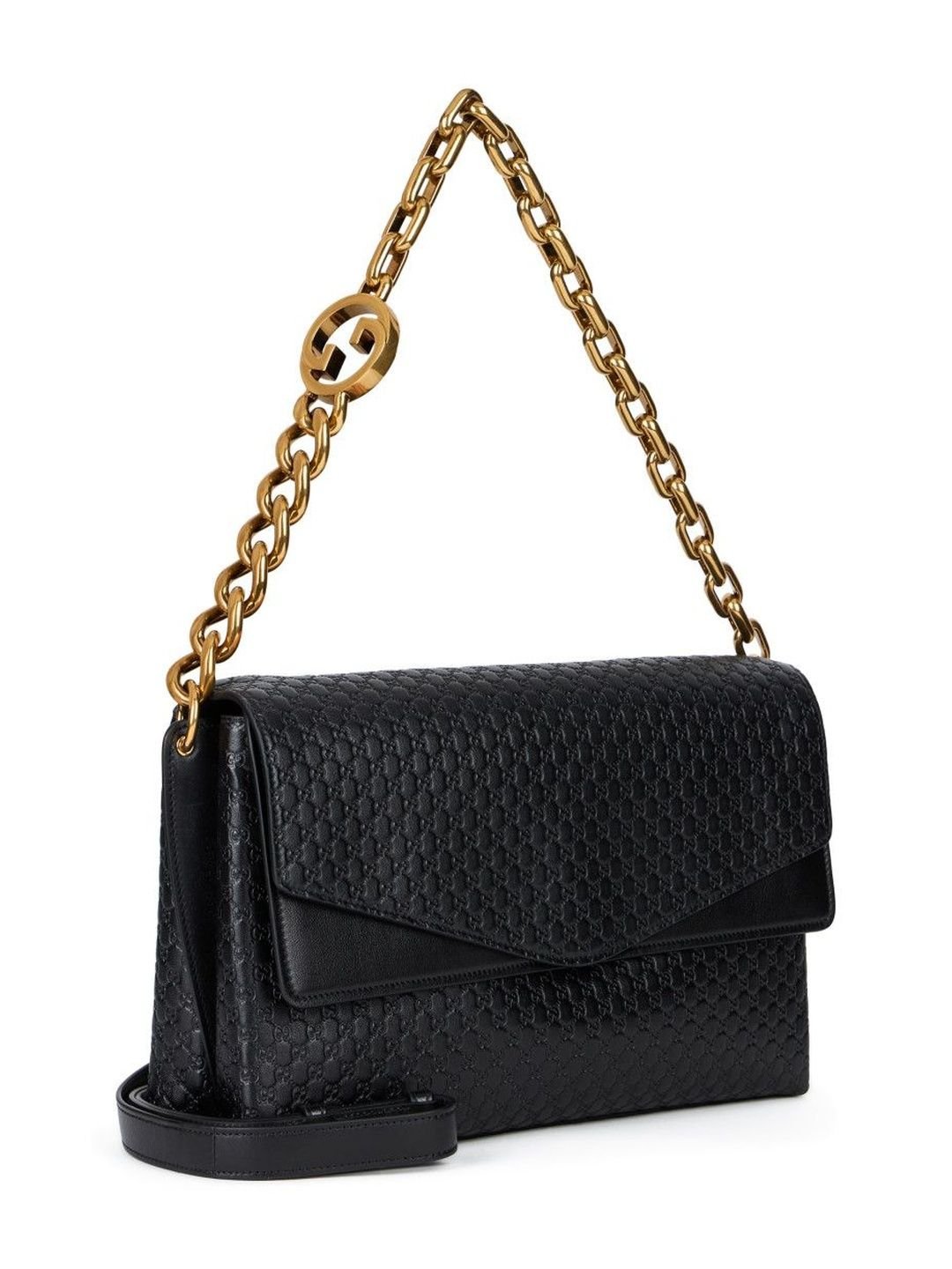 Gucci Black Logo Large Shoulder Bag - Image 2