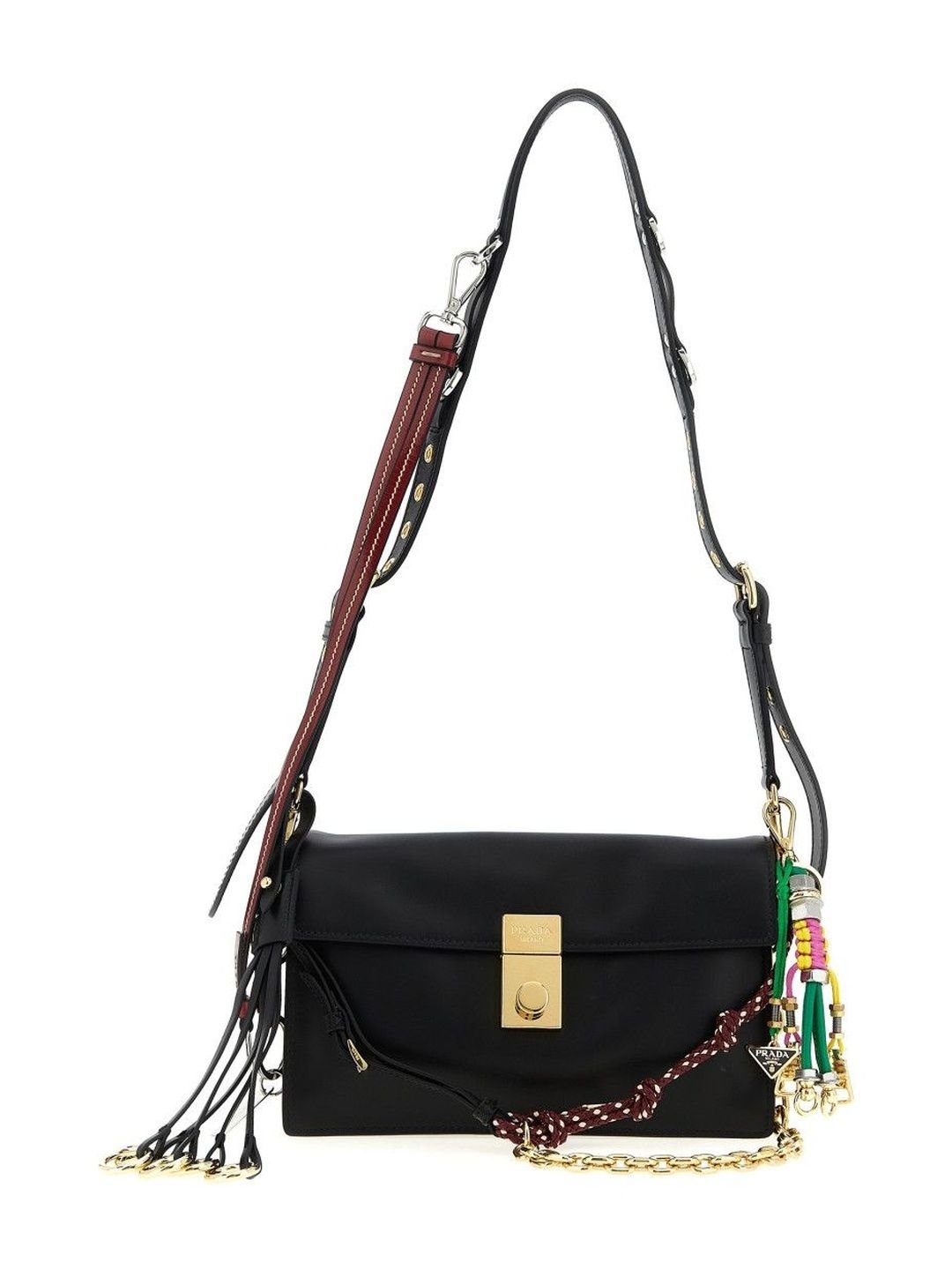 Prada Black Soft Sound Small Shoulder Bag