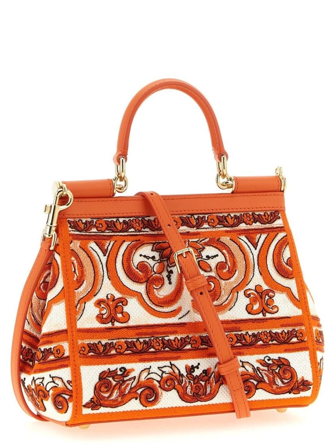 Dolce & Gabbana Orange Sicily Small Satchel - Image 2