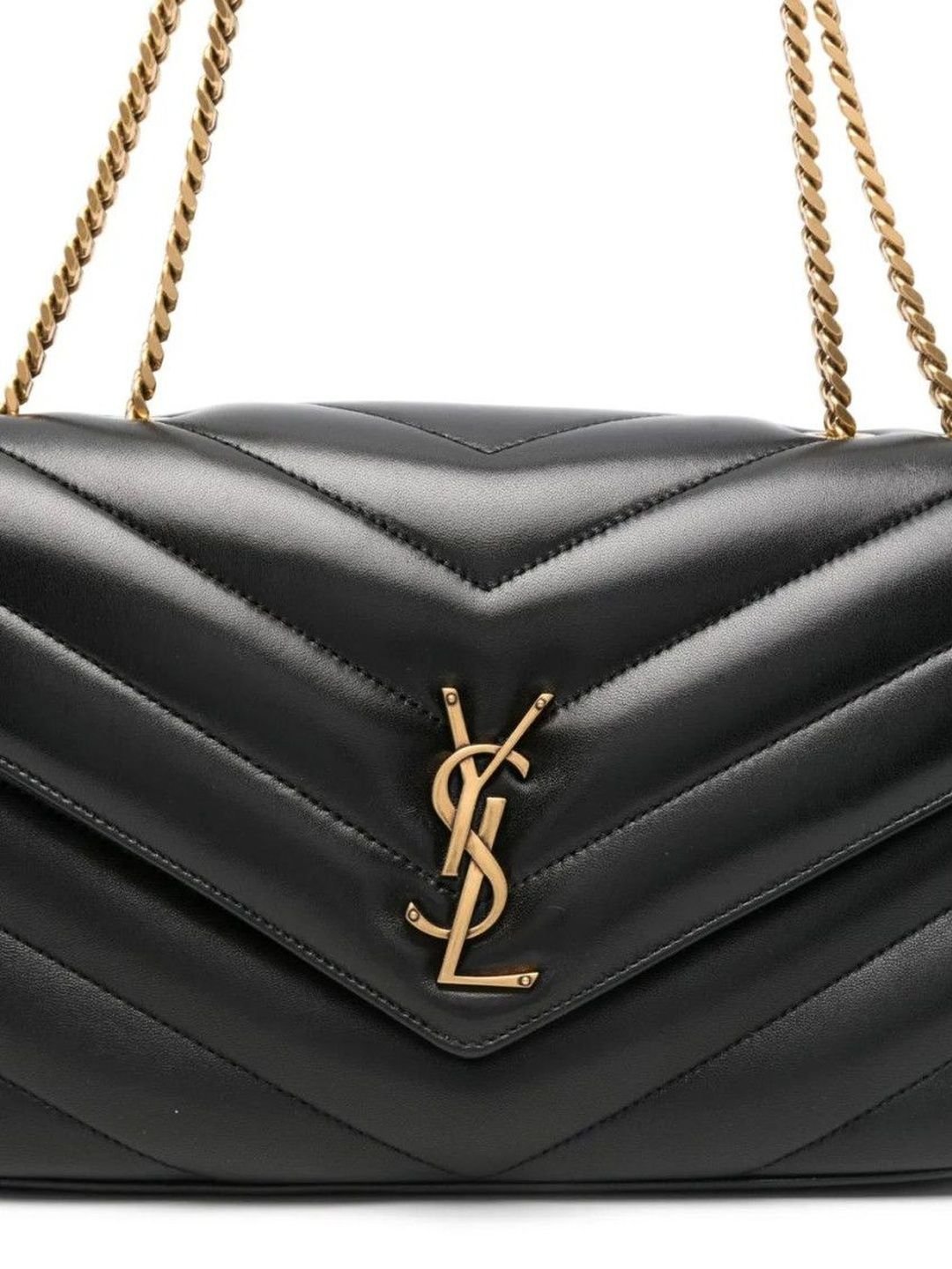 Saint Laurent Black Loulou Medium Shoulder Bag - Image 2