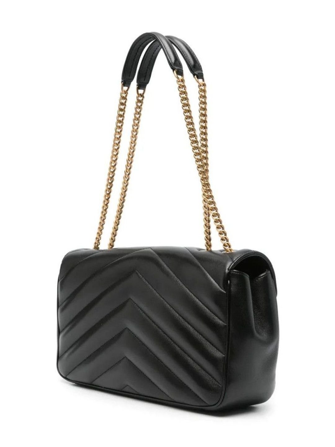 Saint Laurent Black Loulou Medium Shoulder Bag - Image 3