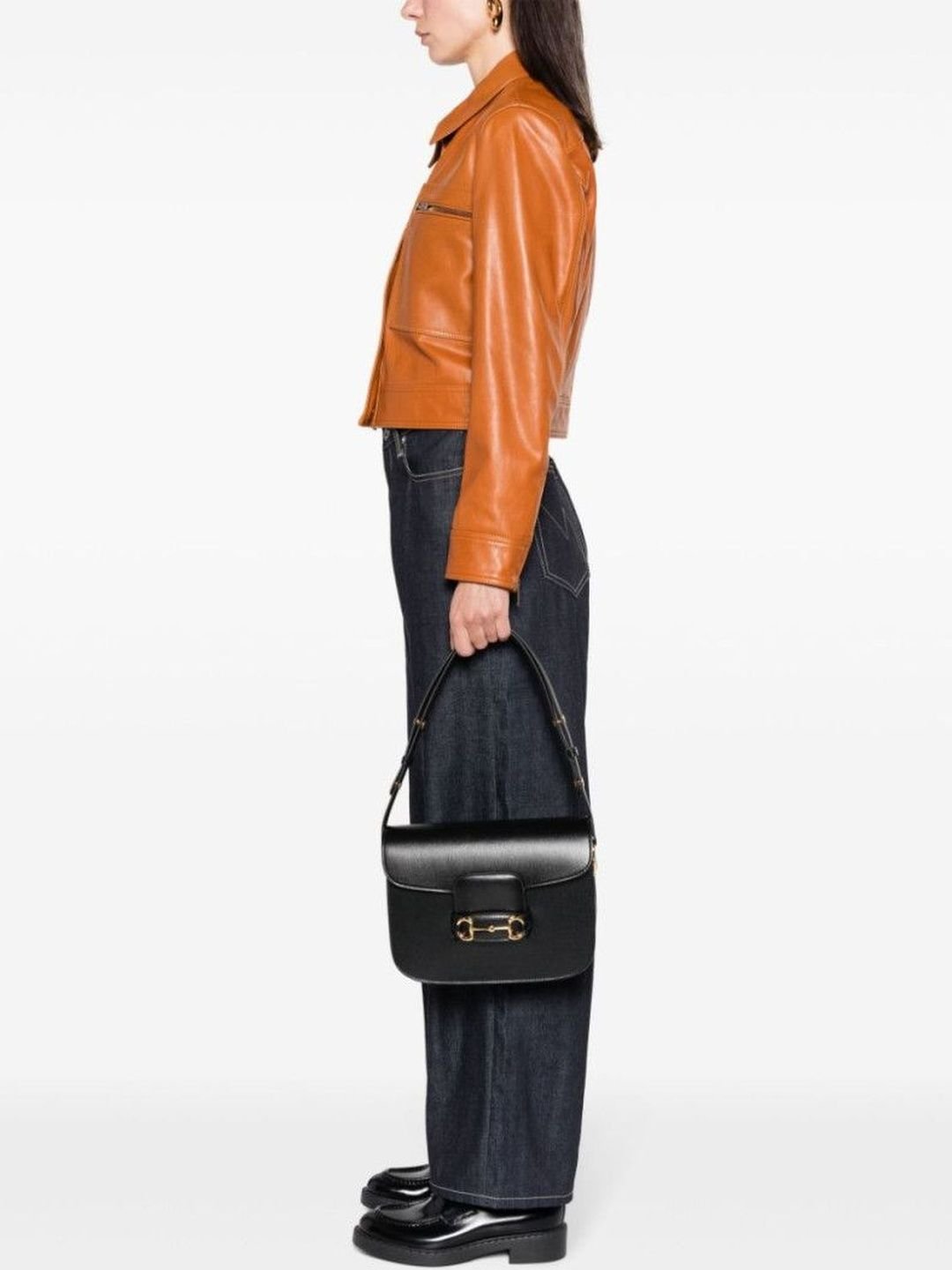 Gucci Women Black Leather Handbags - Image 3
