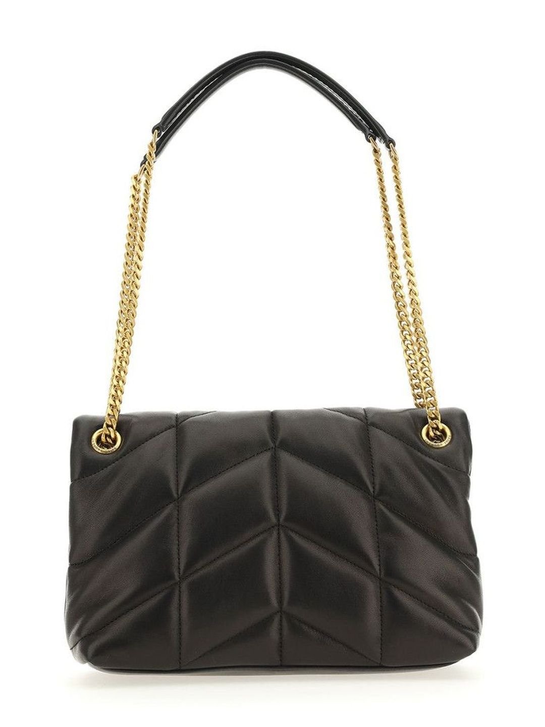 Saint Laurent Black Monogram Loulou Puffer Small Leather Shoulder Bag - Image 3