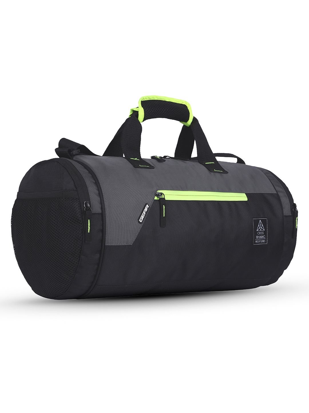 Gear Unisex Black & Grey Colourblocked Cross-Training Duffel Bag