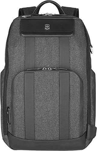 Victorinox Architecture Urban 2.0, Deluxe Backpack, 15" Laptop and Tablet Compartment, Melange Grey (611954), M