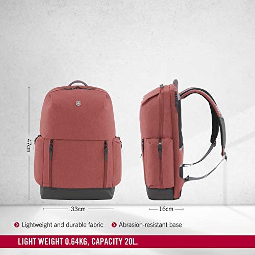 Victorinox Unisex Polyester Deluxe Laptop Backpack (Burgundy) - Image 3