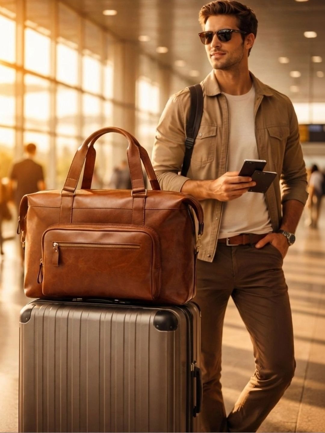 VISMIINTREND Leather Handheld Bag