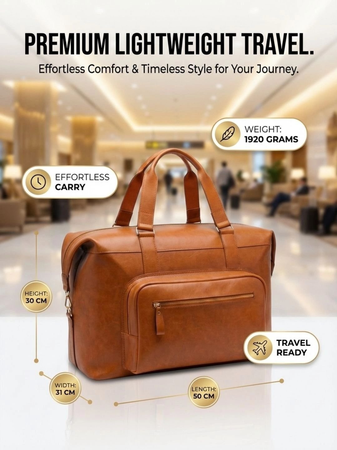 VISMIINTREND Leather Handheld Bag - Image 4
