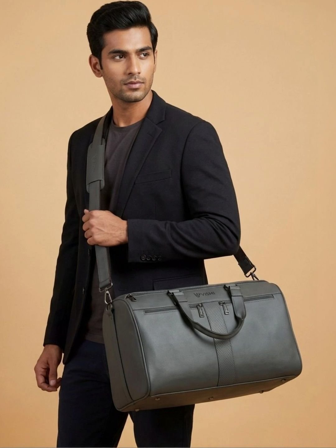 VISMIINTREND Textured Leather Sling Bag - Image 4
