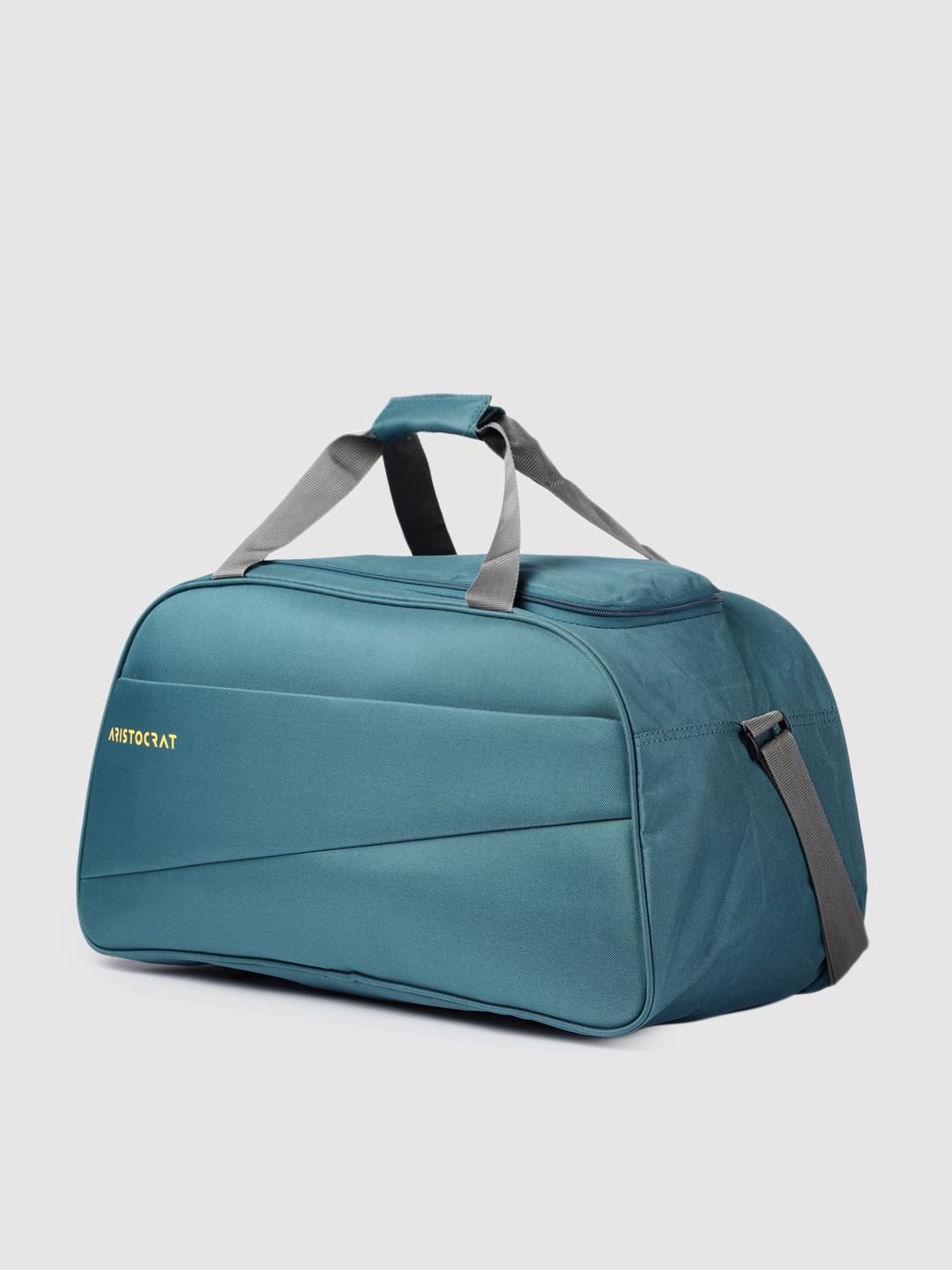 Aristocrat Teal Blue Solid Large Duffel Bag - Image 2