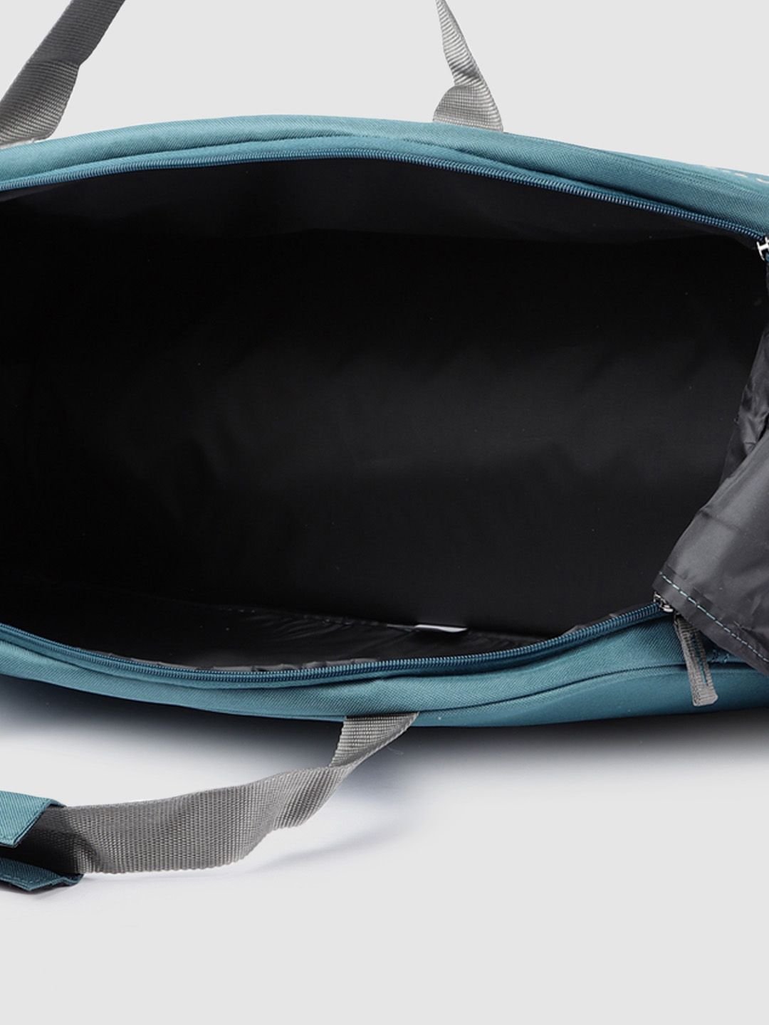 Aristocrat Teal Blue Solid Large Duffel Bag - Image 4