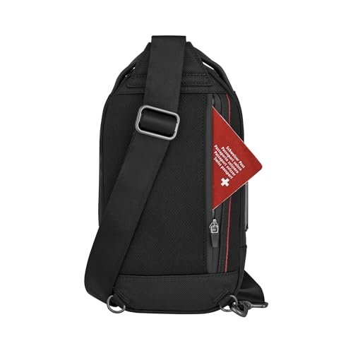 Victorinox Swiss Designed Sling Bag, Architecture Urban 2, Bag for Men & Women, Black, 4 litres, 653350 - Image 3