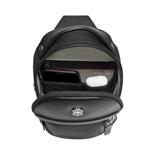 Victorinox Swiss Designed Sling Bag, Architecture Urban 2, Bag for Men & Women, Black, 4 litres, 653350 - Image 4