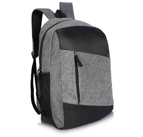 First Look 15L Laptop Backpack for Men & Women with Bottle Pocket | Padded Shoulder Straps, Multi Compartments | Durable Fabric Construction | Ideal for Travel & College Bag | Grey - Image 3