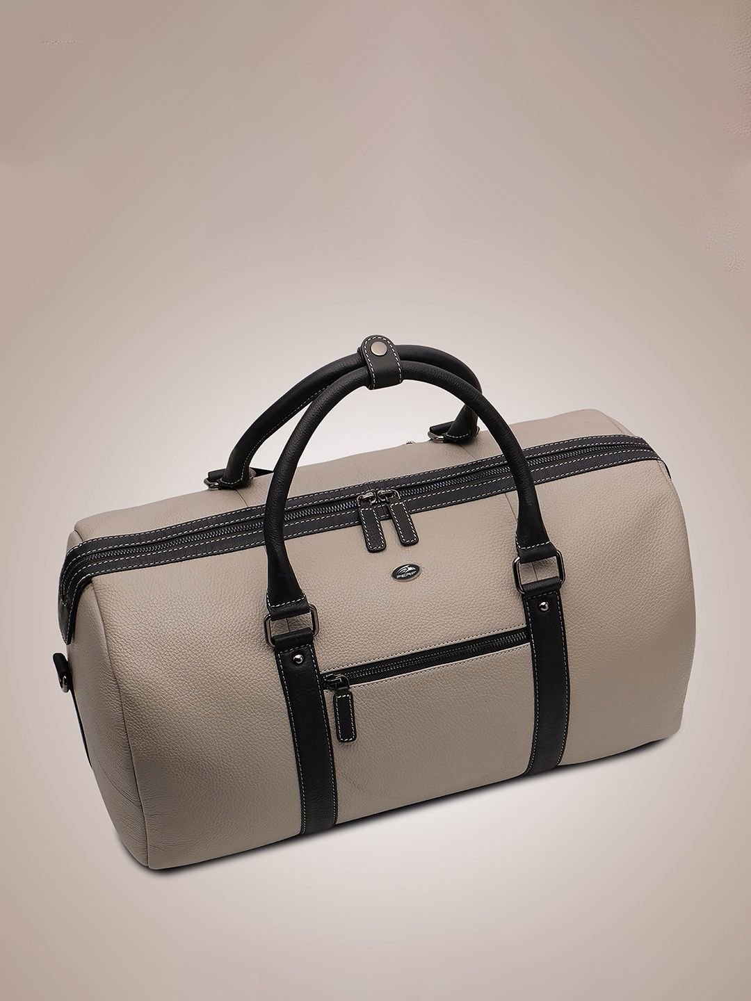 PERF Unisex Travel, Gym & Weekend Leather Duffel Bag With Two Short Handles - Image 2
