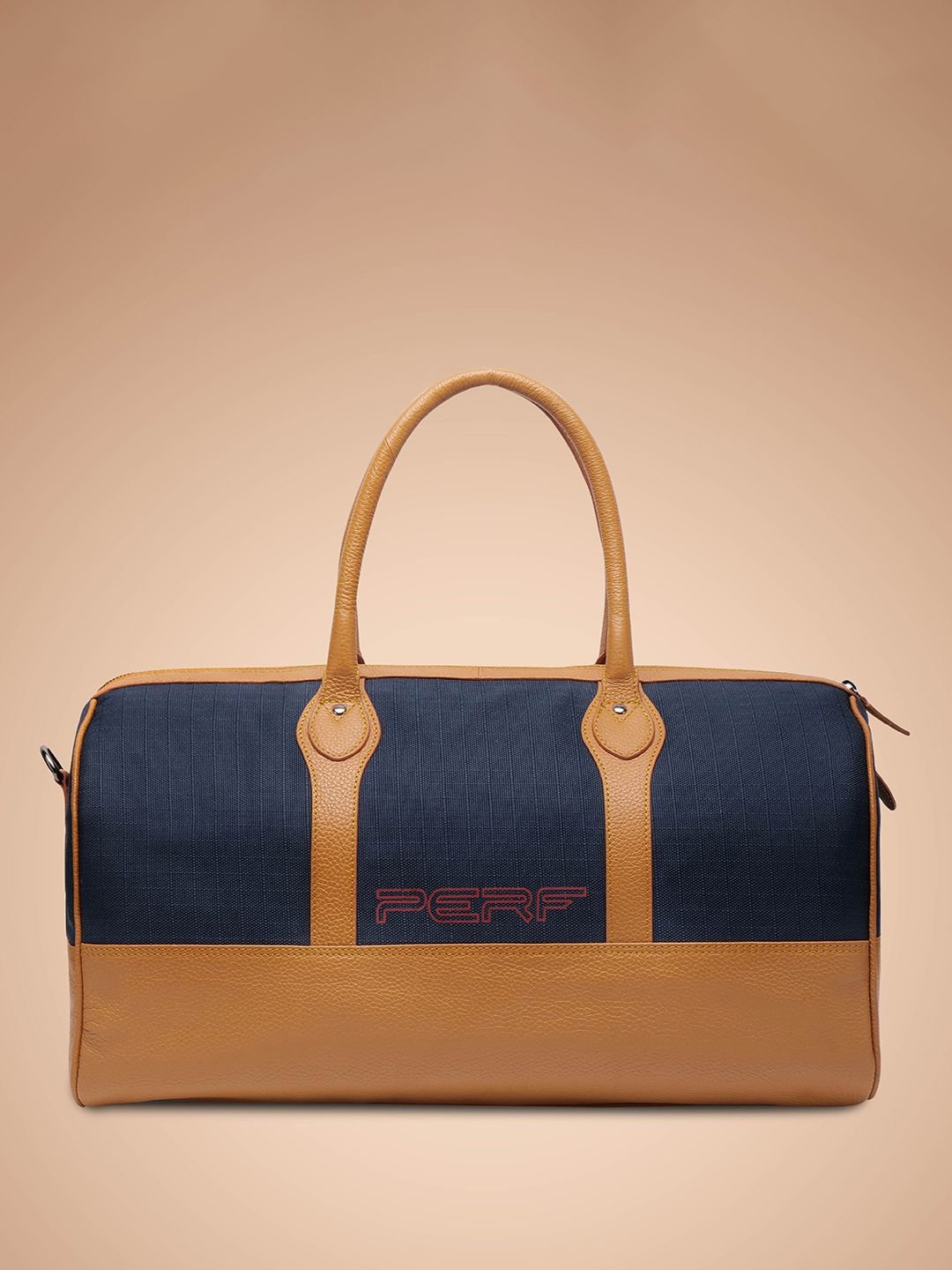 PERF Unisex Travel, Gym & Weekend Leather Duffel Bag With Two Short Handles - Image 3