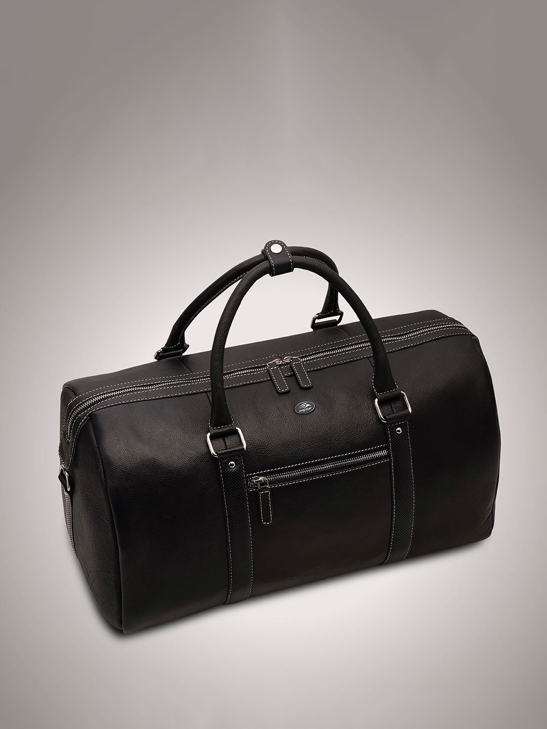 PERF Unisex Travel, Gym & Weekend Leather Duffel Bag With Two Short Handles - Image 2