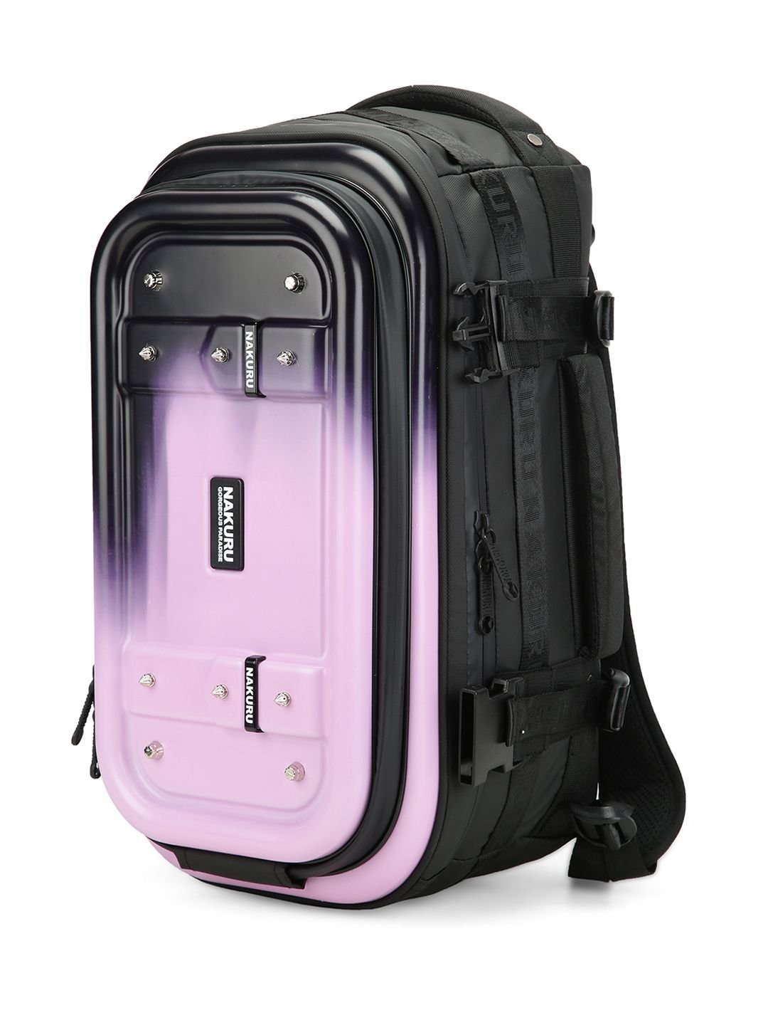 NAKURU HORIZON TRAVEL GEAR Range Pink Black One Size Hard & Soft Backpack - Image 2