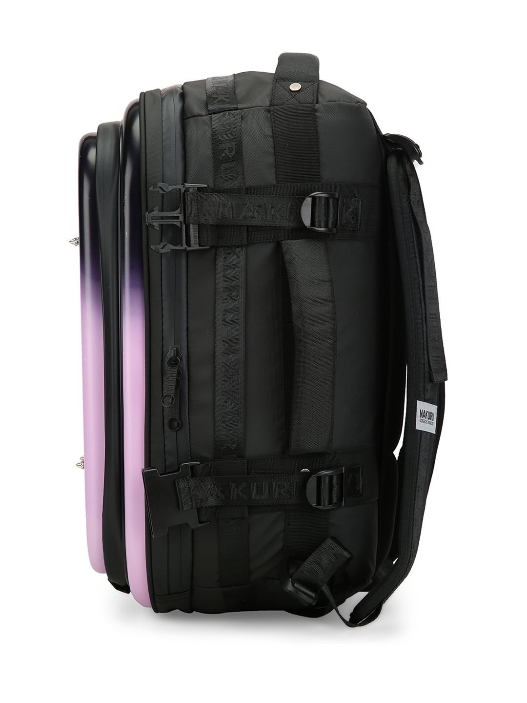 NAKURU HORIZON TRAVEL GEAR Range Pink Black One Size Hard & Soft Backpack - Image 3