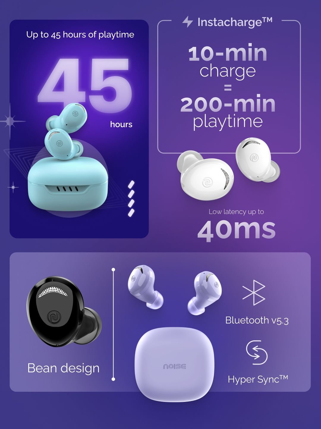 NOISE Noise Buds Trance in-Ear Truly Wireless Earbuds with 45Hrs of Playtime - Image 2