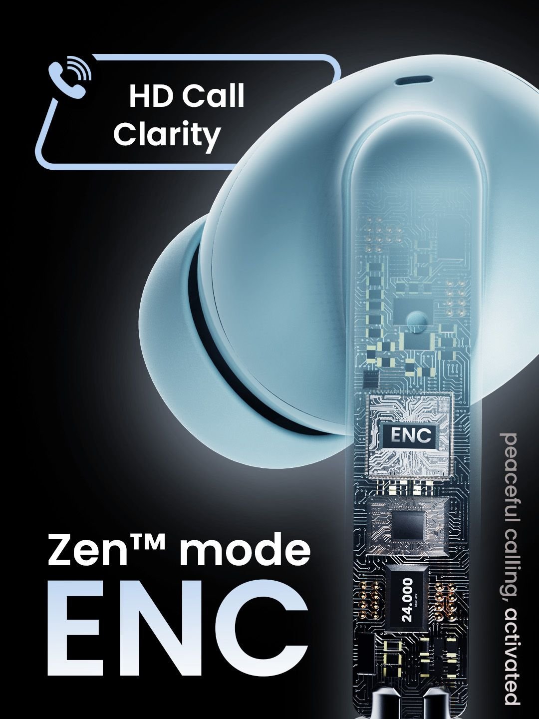 GOBOULT Shadow with Zen ENC Mic 35hrs Playtime Low Latency Gaming Bluetooth 5.3v - Image 4