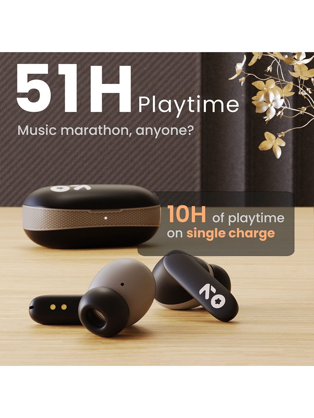 GOBOULT Y1 with Zen ENC Mic, 50H Battery, Fast Charging, Knurled Design - Image 3