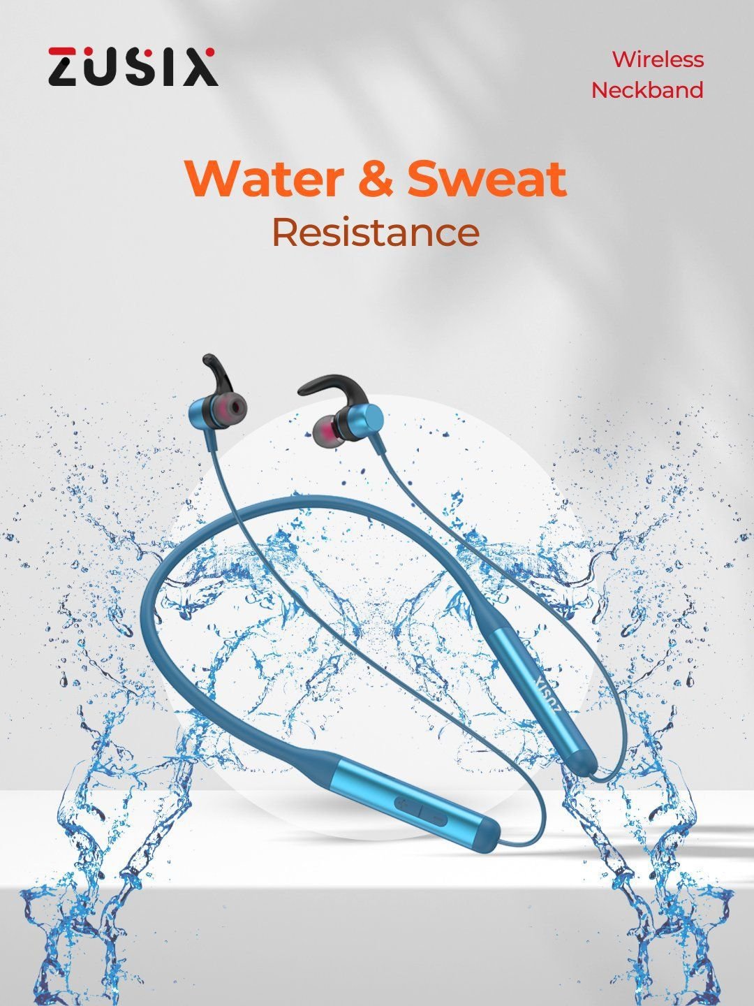 zusix Elite 90 With Upto 48 Hrs & Bluetooth In-ear Wireless Neckband - Image 4