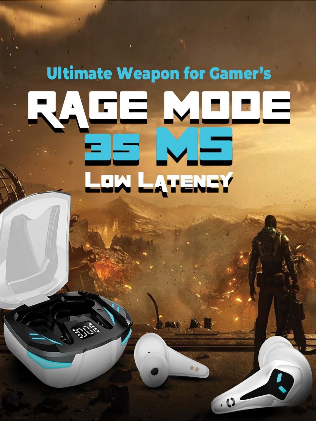 HOPPUP Predator Xo3 Gaming Earbuds Headphones - Image 2