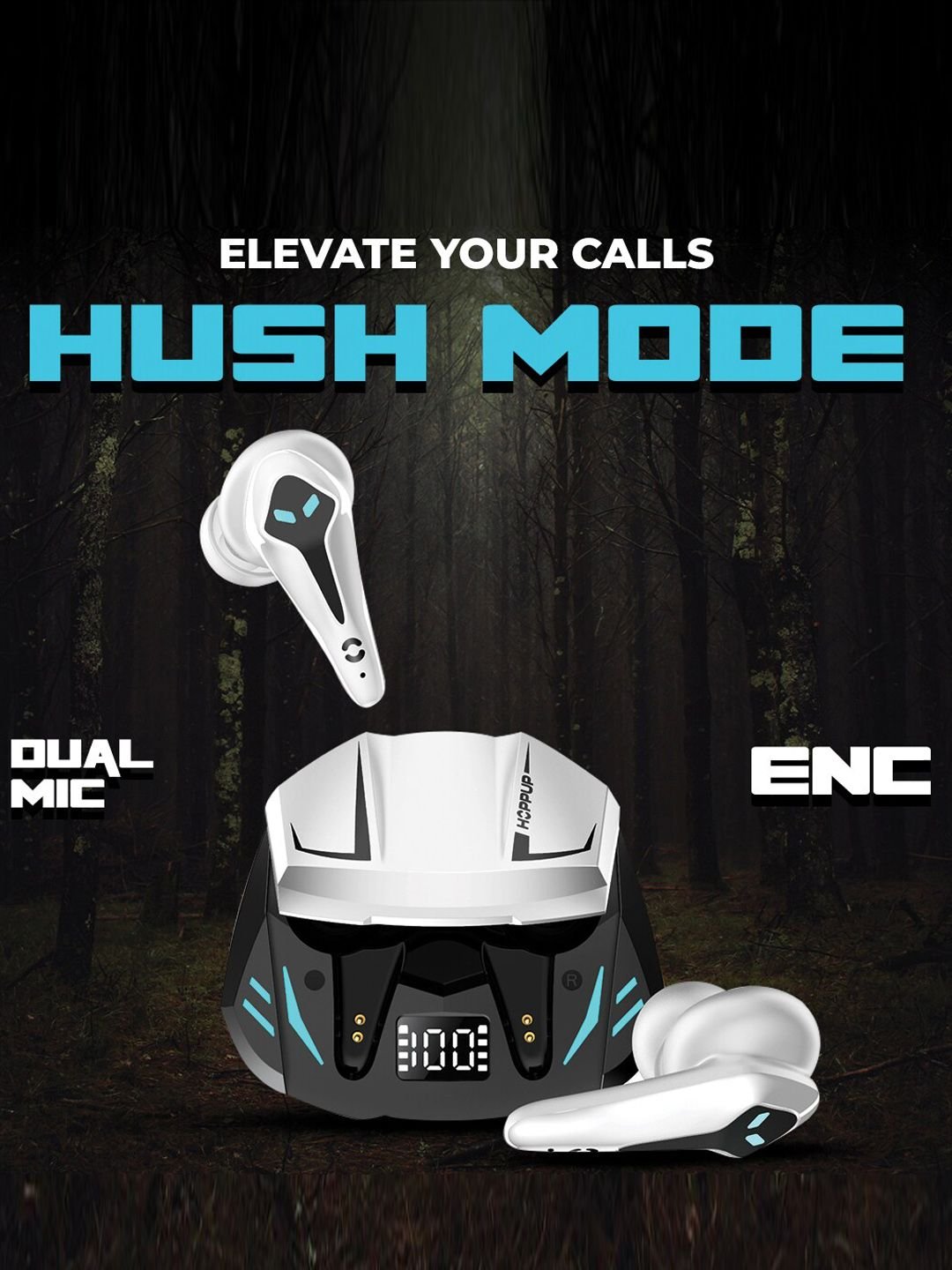 HOPPUP Predator Xo3 Gaming Earbuds Headphones - Image 4