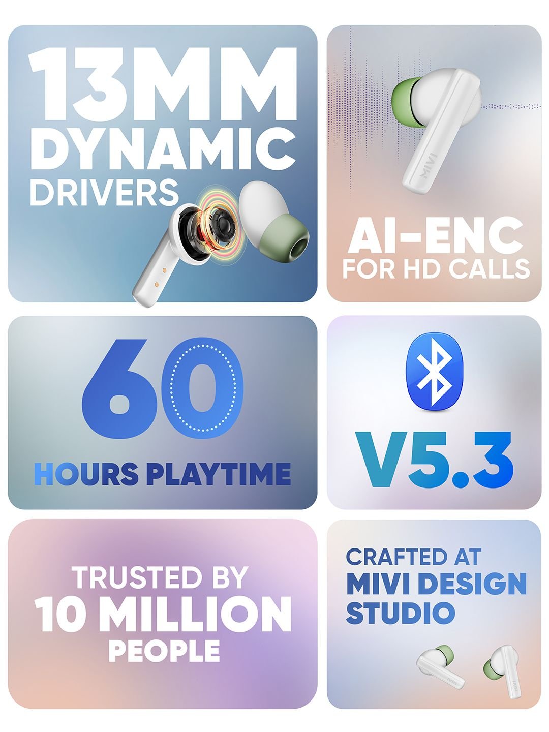 mivi DuoPods Sync TWS Earbuds - Image 3