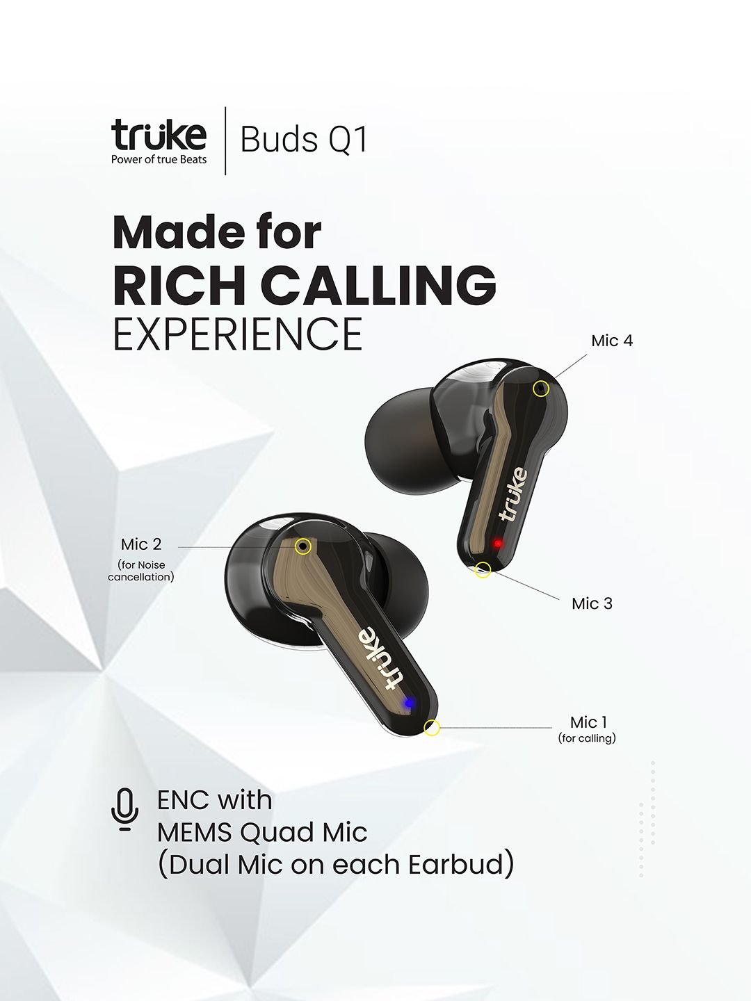 truke Buds Q1 True Wireless Earphone - Image 2