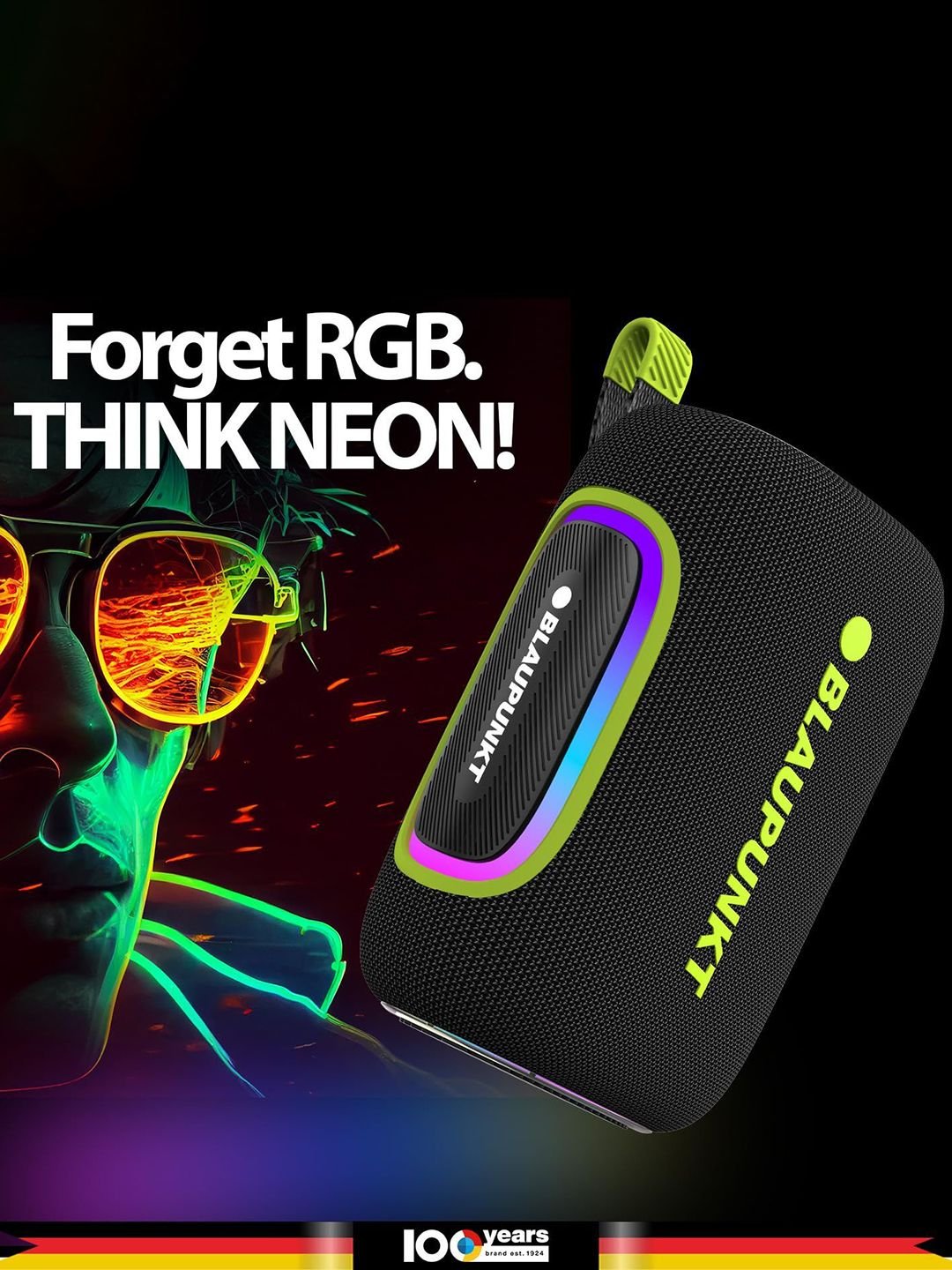 BLAUPUNKT Atomik OMG 75W Bluetooth Party Speaker With RGB Lights & Wireless Mic - Image 4