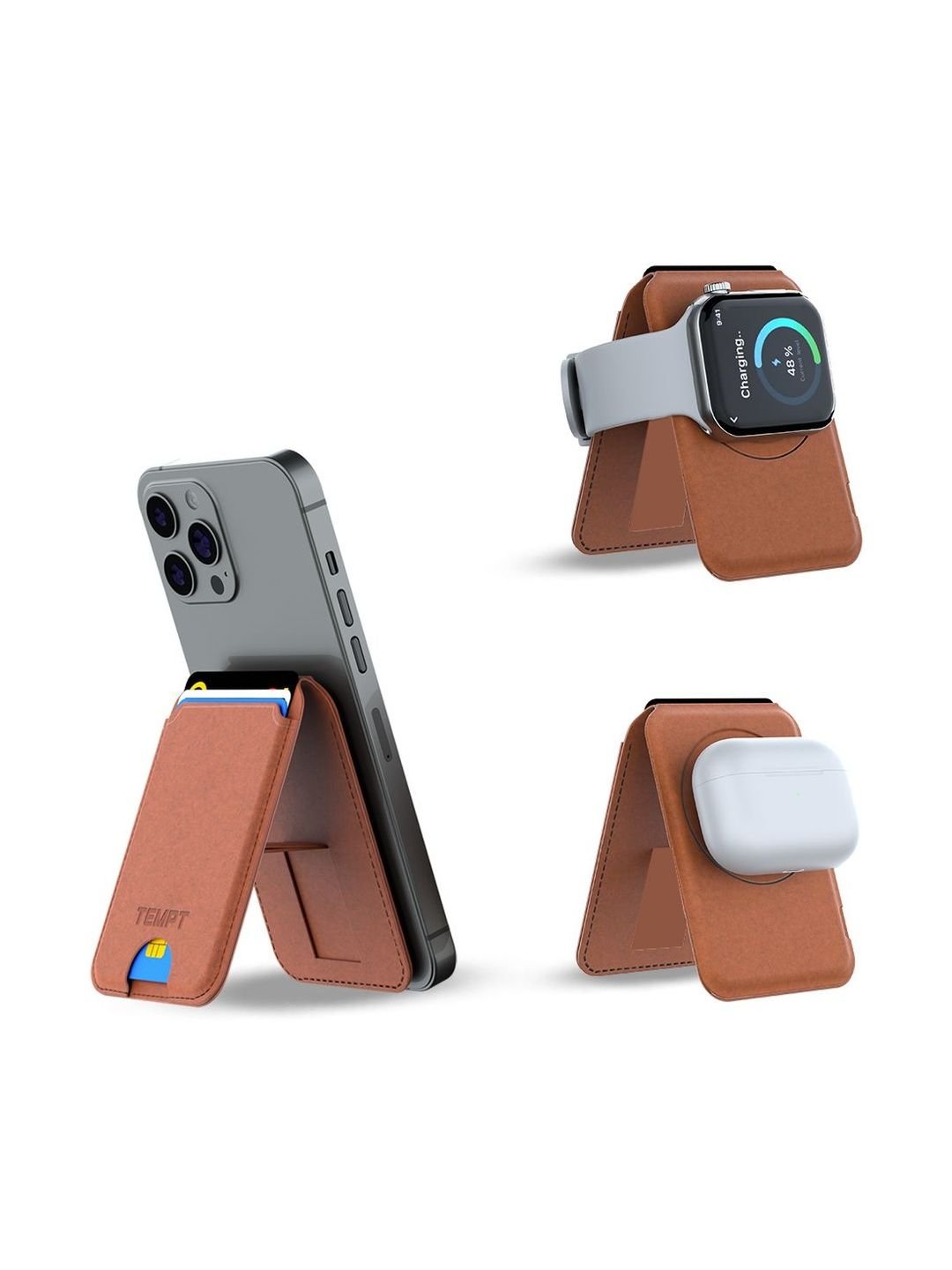 Tempt Trigo 15W MagSafe Wallet Charger