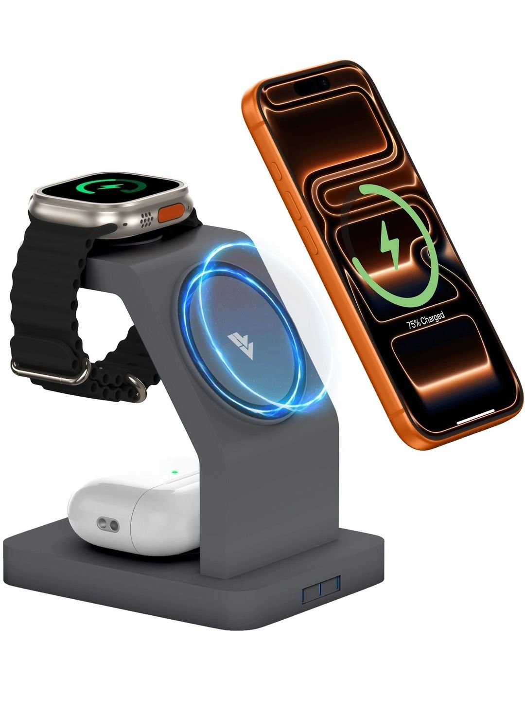 DR VAKU 3 In 1 23W Magnetic Mag-Safe Wireless Charger
