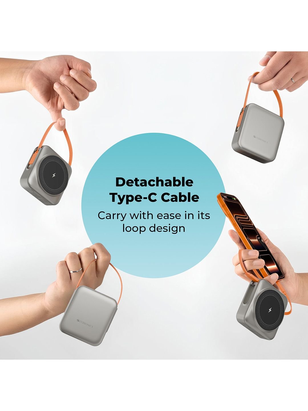 ZEBRONICS EnergiSafe 10R3 10000mAh Power Bank - Image 4