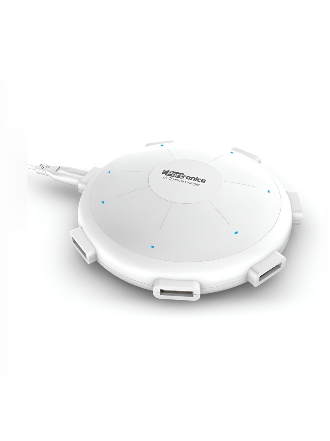 Portronics POR-343 UFO USB Home Charger 6 Ports 8A Charging Station For Smartphones