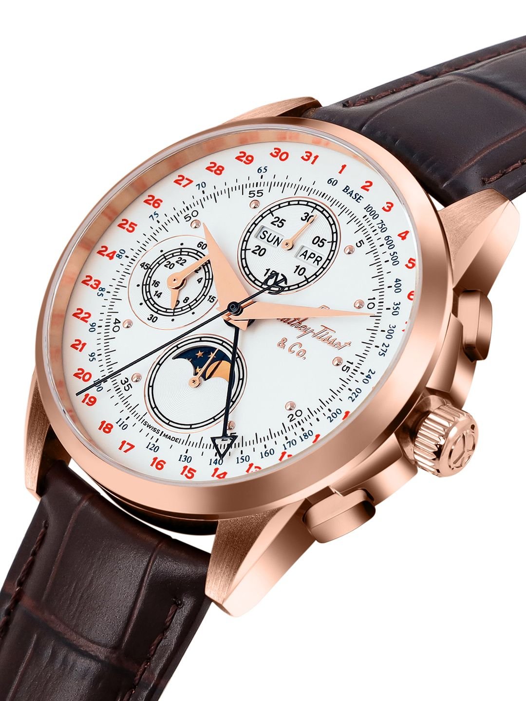 Mathey-Tissot Swiss Made Automatic Landeron 78 Movement Dial Analog Watch - H711CHTLPI - Image 2