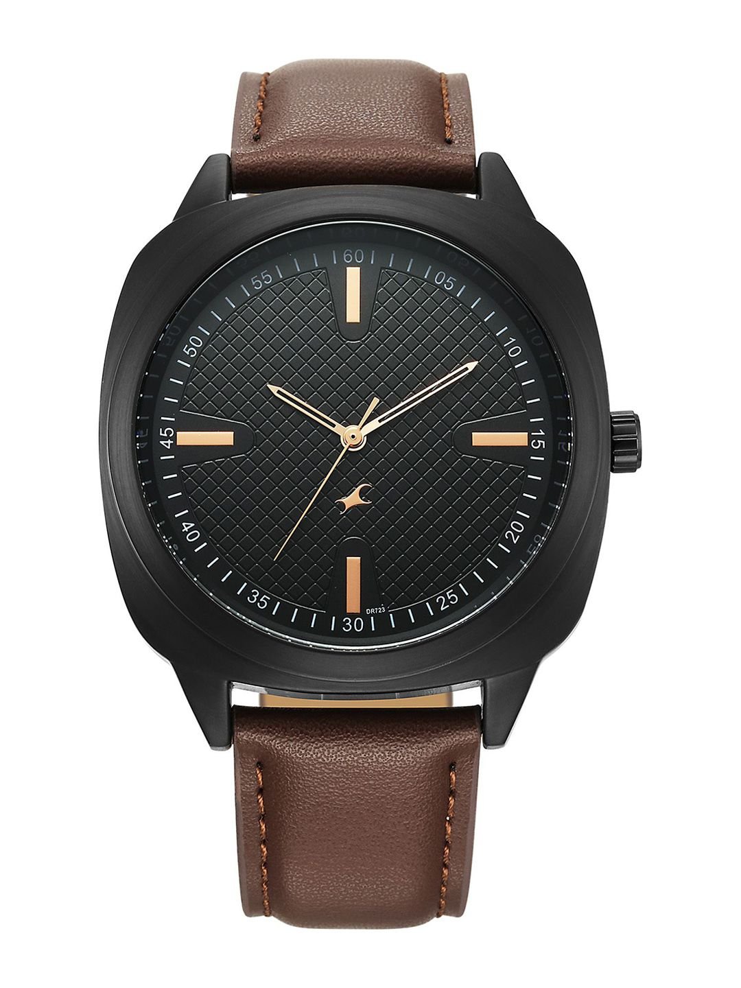 Fastrack Men Dial & Leather Textured Straps Analogue Watch 38161NL01 - Image 2