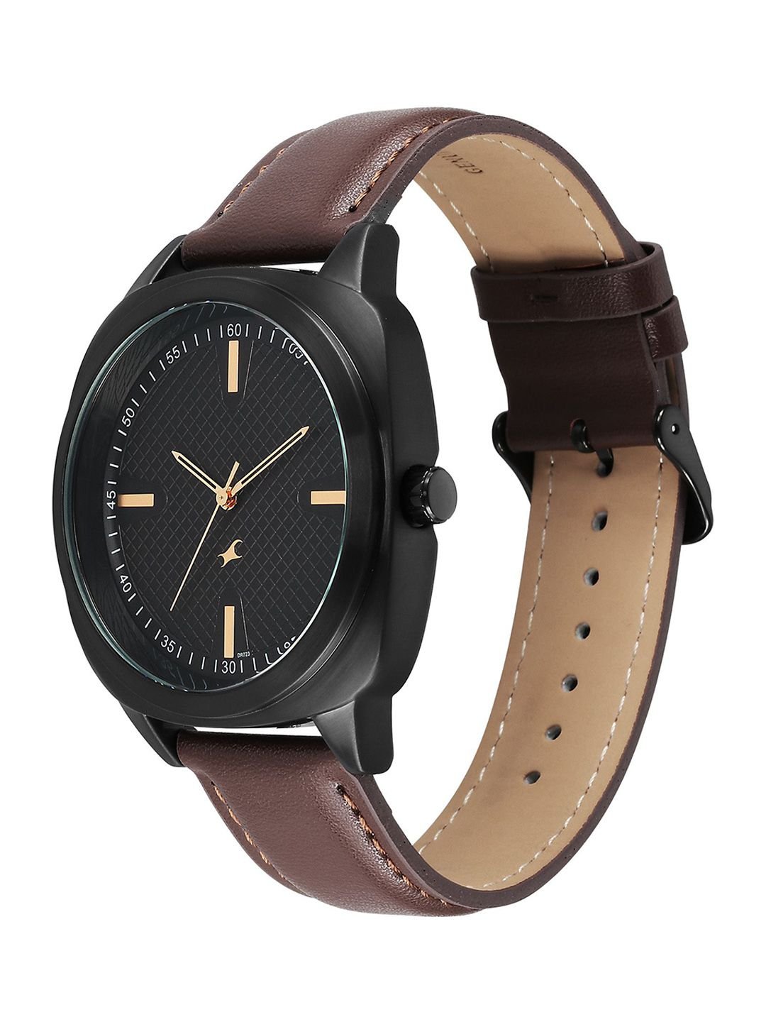 Fastrack Men Dial & Leather Textured Straps Analogue Watch 38161NL01 - Image 4