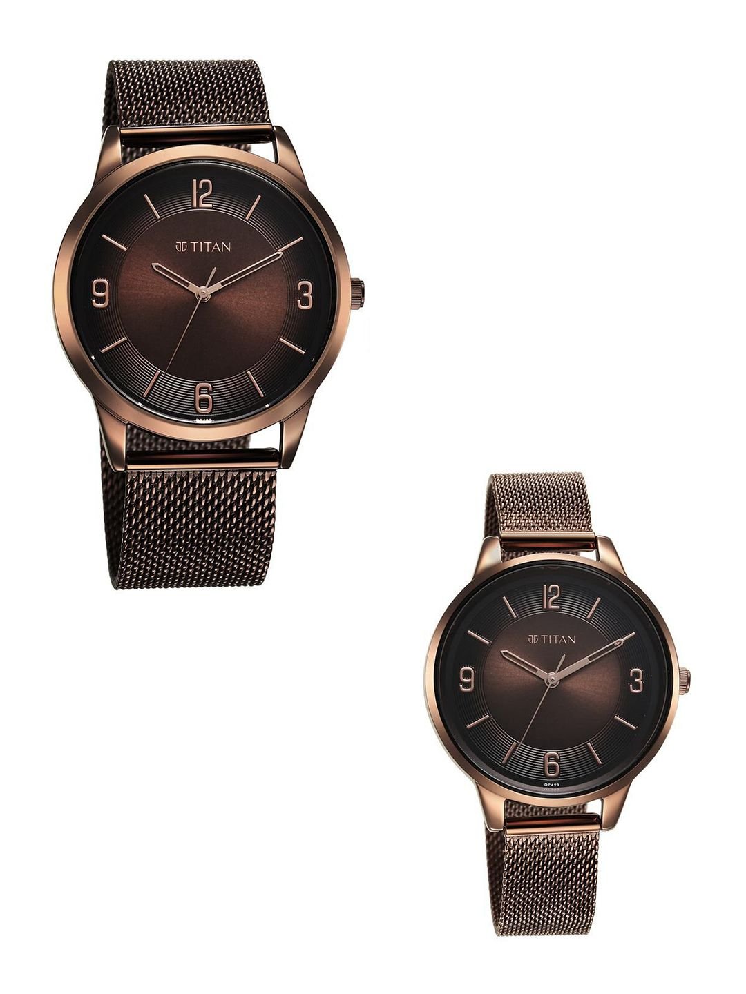 Bandhan Quartz Analog With Brown Dial Couple Watch - Nt18062648qm01 - Image 2