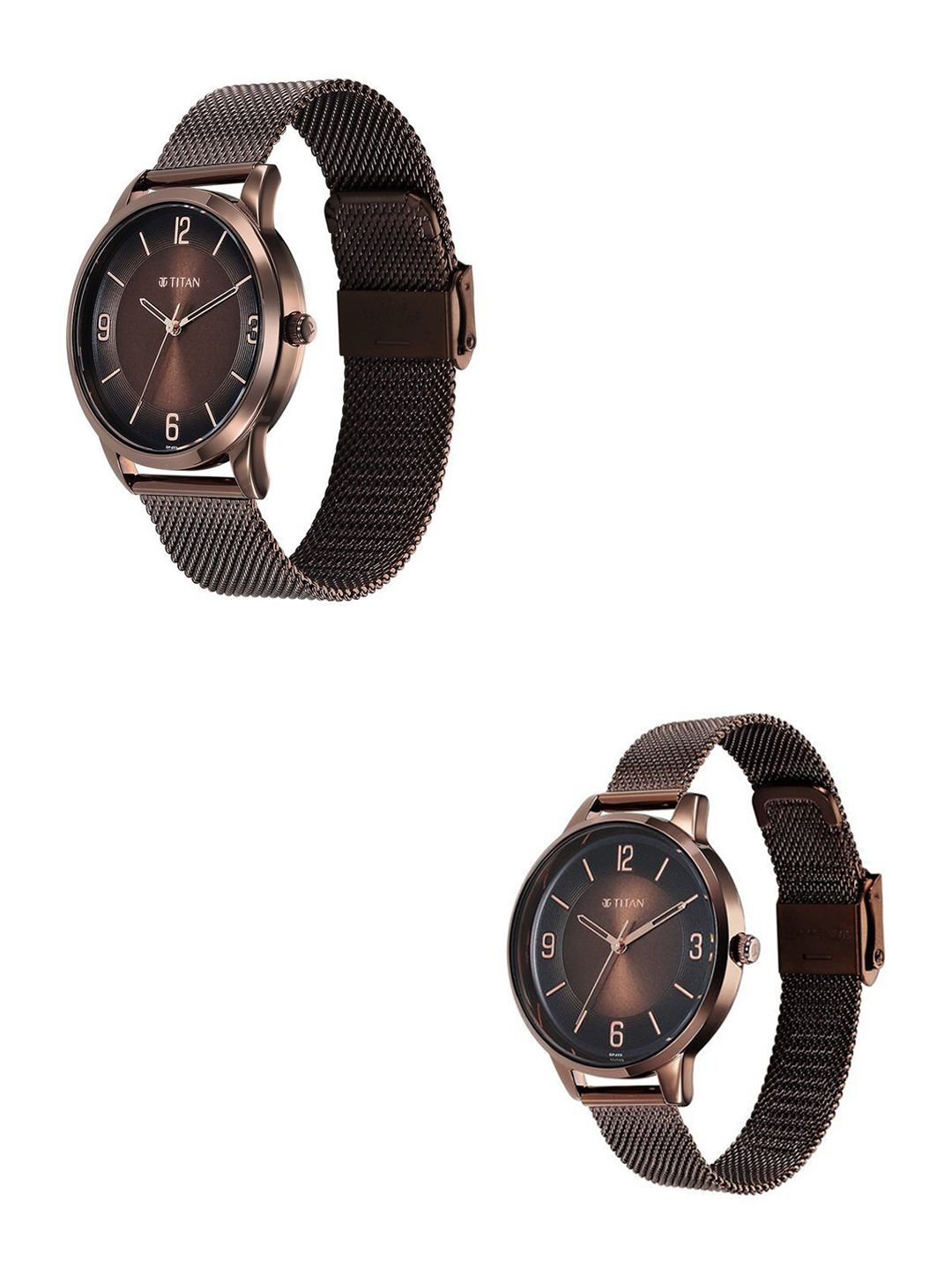 Bandhan Quartz Analog With Brown Dial Couple Watch - Nt18062648qm01 - Image 4